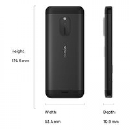 Телефон Nokia 230 (2024) Dual SIM TA-1609 (черный)