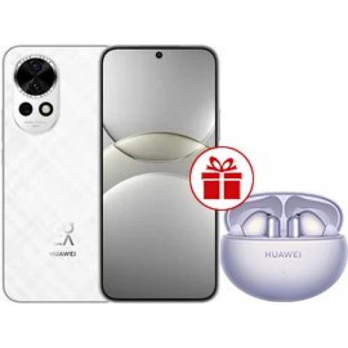 Телефон Huawei nova 13 BLK-LX9 12GB/256GB (белый) + наушники Huawei FreeBuds 6i по акции