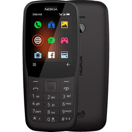 Телефон Nokia 220 4G (черный)