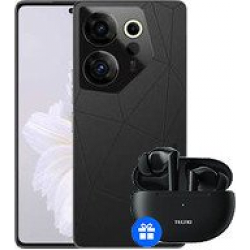 Телефон Tecno Camon 20 Premier 5G 8GB/512GB + Tecno TWS Earphone BD03 (черный небосвод)
