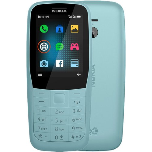 Телефон Nokia 220 4G (бирюзовый)