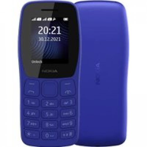 Телефон Nokia 105 (2022) Dual SIM TA-1416 (синий, без З/У)