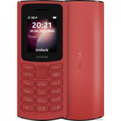 Телефон Nokia 105 4G Dual SIM (красный)