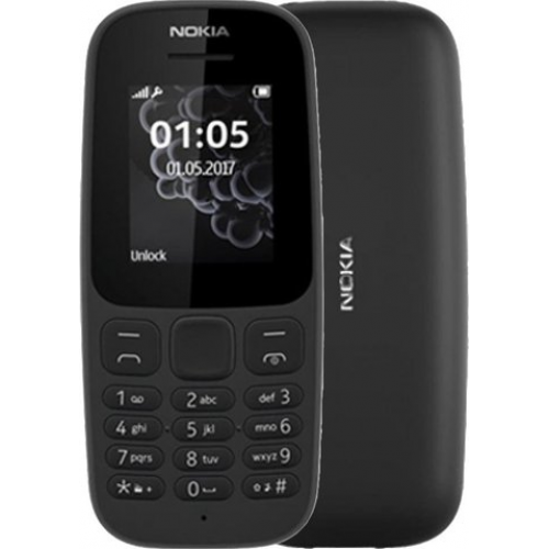Телефон Nokia 105 Dual SIM (2017) (черный)