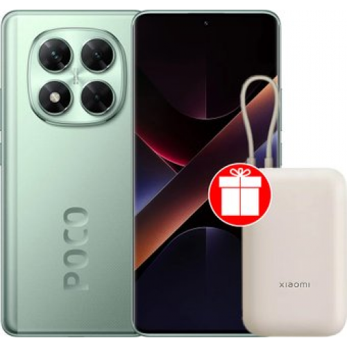 Телефон POCO X7 12GB/512GB международная версия (зеленый) + пауэрбанк Xiaomi Power Bank P15ZM 10000mAh (бежевый) по акции