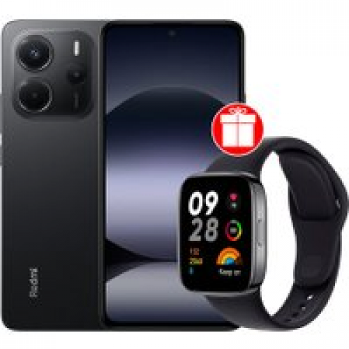 Телефон Xiaomi Redmi Note 14 8GB/256GB международная версия (черный) + умные часы Xiaomi Redmi Watch 3 (черный) по акции
