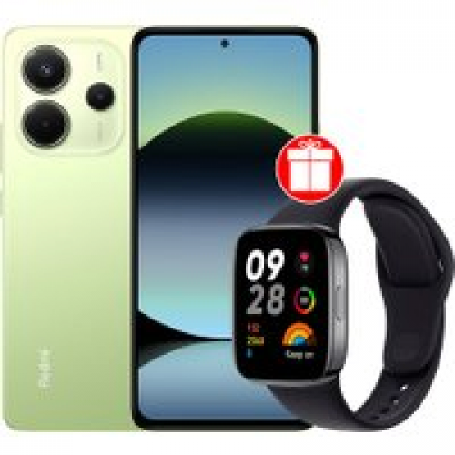 Телефон Xiaomi Redmi Note 14 8GB/256GB международная версия (зеленый) + умные часы Xiaomi Redmi Watch 3 (черный) по акции