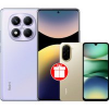 Телефон Xiaomi Redmi Note 14 Pro 12GB/512GB международная версия (фиолетовый) + Xiaomi Redmi A5 3GB/64GB (песочное золото) по акции