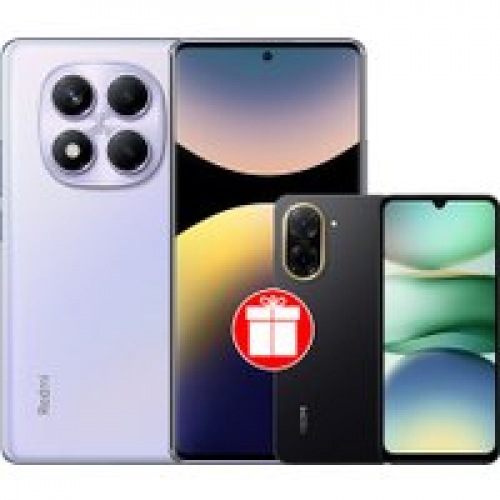 Телефон Xiaomi Redmi Note 14 Pro 12GB/512GB международная версия (фиолетовый) + Xiaomi Redmi A5 3GB/64GB (полуночный черный) по акции