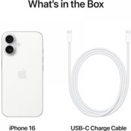 Телефон Apple iPhone 16 Dual eSim 128GB (белый)