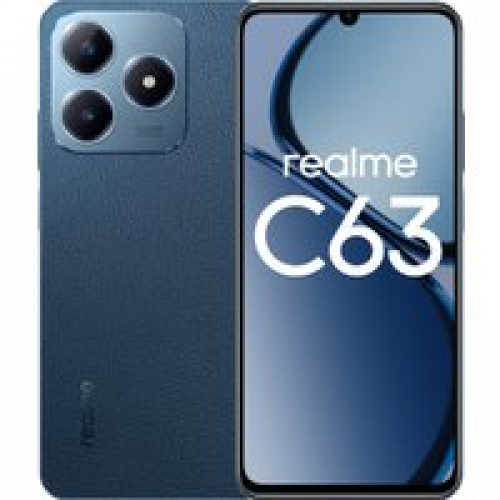 Телефон Realme C63 RMX3939 6GB/128GB международная версия (кожаный синий)