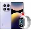 Телефон Xiaomi Redmi Note 14 Pro 12GB/512GB международная версия (фиолетовый) + умные часы Xiaomi Redmi Watch 5 Active (серебристый) по акции
