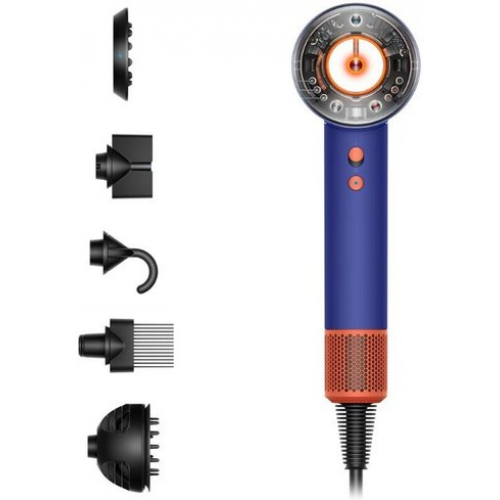 Фен Dyson HD16 Supersonic Nural Curly+Coily (евровилка, синие румяна/топаз)