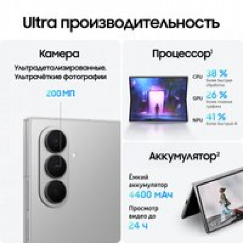 Телефон Samsung Galaxy Z Fold7 SM-F966B/DS 12GB/256GB (серебристый)