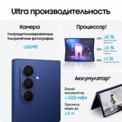 Телефон Samsung Galaxy Z Fold7 SM-F966B/DS 16GB/1TB (синий)