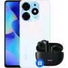 Телефон Tecno Spark 10 Pro 8GB/256GB + Tecno TWS Earphone BD03 (жемчужный белый)