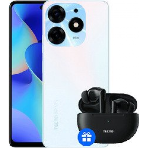 Телефон Tecno Spark 10 Pro 8GB/256GB + Tecno TWS Earphone BD03 (жемчужный белый)