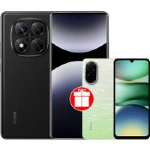 Телефон Xiaomi Redmi Note 14 Pro 12GB/512GB международная версия (черный) + Xiaomi Redmi A5 3GB/64GB (зеленое озеро) по акции