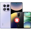 Телефон Xiaomi Redmi Note 14 Pro 8GB/256GB международная версия (фиолетовый) + Xiaomi Redmi A5 3GB/64GB (полуночный черный) по акции