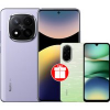 Телефон Xiaomi Redmi Note 14 Pro+ 5G 8GB/256GB международная версия (фиолетовый) + Xiaomi Redmi A5 3GB/64GB (зеленое озеро) по акции