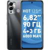 Телефон Infinix Hot 12 Play NFC X6816 4GB/128GB (черный)