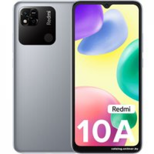 Телефон Xiaomi Redmi 10A 4GB/64GB индийская версия (серебристый)