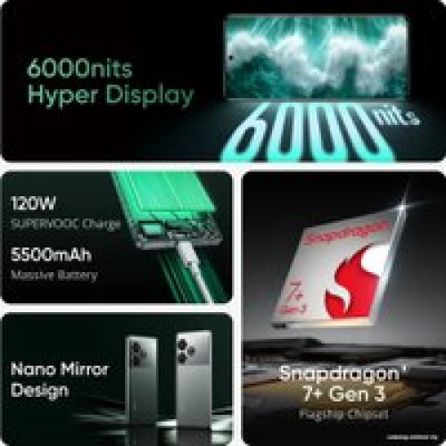 Телефон Realme GT 6T 8GB/128GB (серебристый)