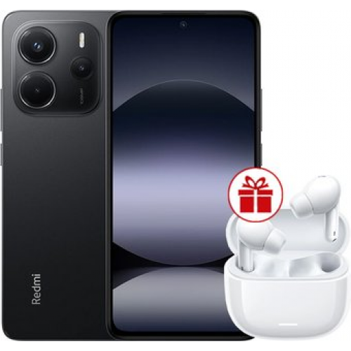 Телефон Xiaomi Redmi Note 14 8GB/256GB международная версия (черный) + наушники Xiaomi Redmi Buds 6 Lite (белый) по акции