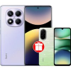 Телефон Xiaomi Redmi Note 14 Pro 12GB/512GB международная версия (фиолетовый) + Xiaomi Redmi A5 3GB/64GB (зеленое озеро) по акции