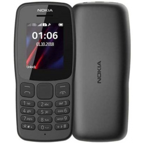 Телефон Nokia 106 (2018) TA-1114 (темно-серый)