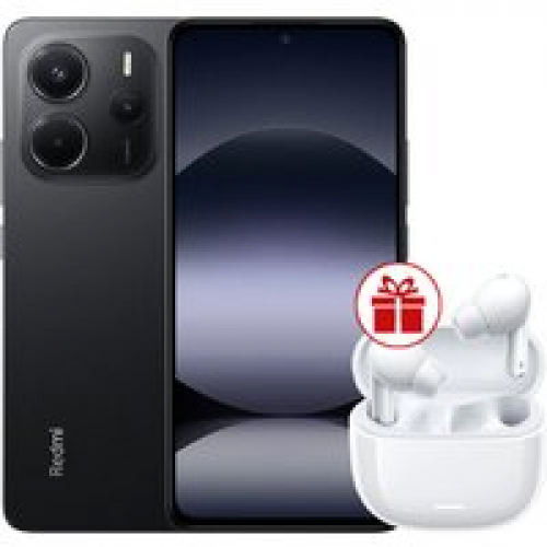 Телефон Xiaomi Redmi Note 14 6GB/128GB международная версия (черный) + наушники Xiaomi Redmi Buds 6 Lite (белый) по акции
