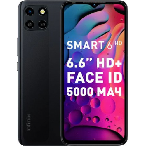 Телефон Infinix Smart 6 HD 2GB/32GB (черный)