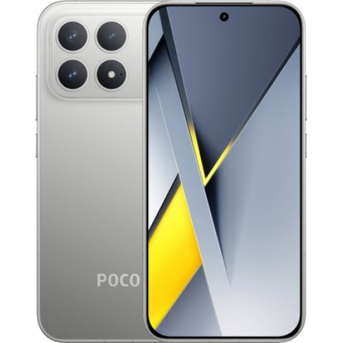 Телефон POCO F8 Pro 12GB/512GB международная версия (серебристый)