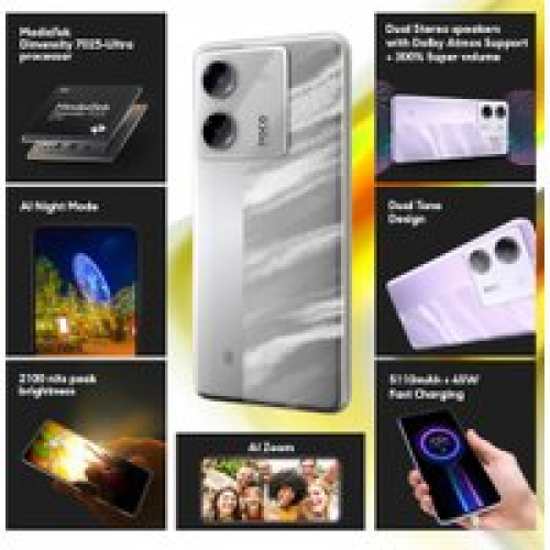 Телефон POCO M7 Pro 5G 12GB/512GB международная версия (серебристый)