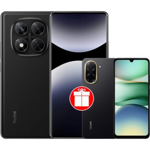 Телефон Xiaomi Redmi Note 14 Pro 12GB/512GB международная версия (черный) + Xiaomi Redmi A5 3GB/64GB (полуночный черный) по акции