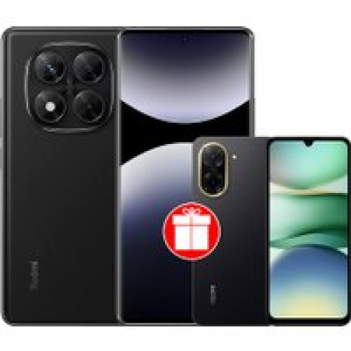Телефон Xiaomi Redmi Note 14 Pro 12GB/512GB международная версия (черный) + Xiaomi Redmi A5 3GB/64GB (полуночный черный) по акции