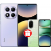 Телефон Xiaomi Redmi Note 14 Pro 8GB/256GB международная версия (фиолетовый) + Xiaomi Redmi A5 3GB/64GB (зеленое озеро) по акции